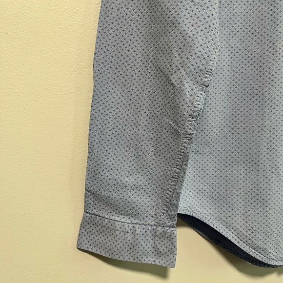 Zara Man Slim Fit Long Sleeve Button-Down Shirt Light Blue Size M - Picture 5 of 8